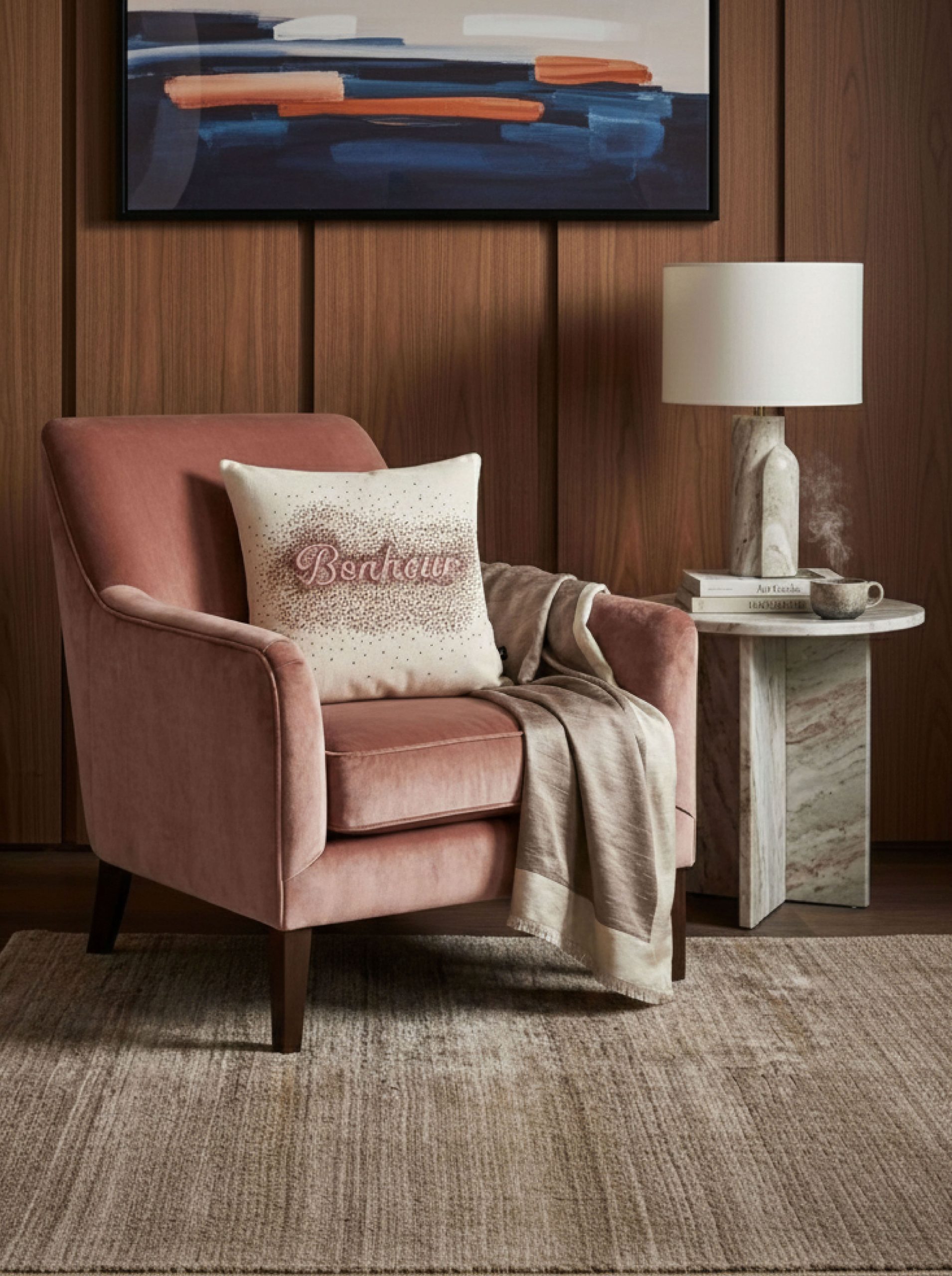 Anaïs Sabre - ambiance déco coussin BONHEUR Anaïs Sabre - ambiance déco coussin BONHEUR